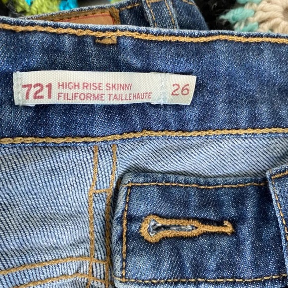 Levi’s 721 high rise skinny ankle jeans size 26 - Picture 5 of 5